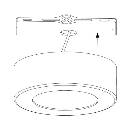 Eglo - Светодиодный потолочный RGB-светильник с регулированием яркости FUEVA-C LED/21W/230V
