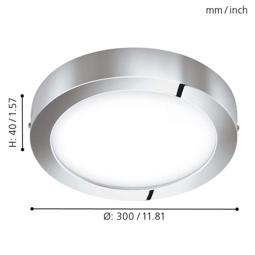 Eglo - Світлодіодний стельовий світильник RGB з регулюванням яскравості FUEVA-C LED/21W/230V