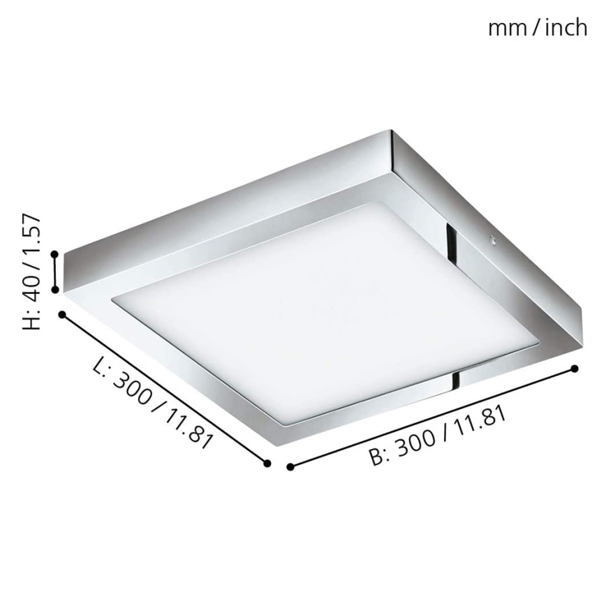 Eglo - Светодиодный потолочный RGB-светильник с регулированием яркости FUEVA-C LED/21W/230V Bluetooth