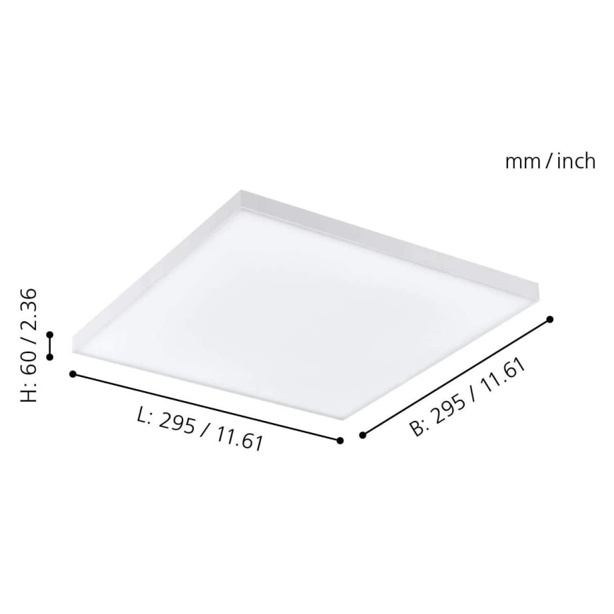 Eglo - LED RGB стельовий світильник з регулюванням яскравості TURCONA-C LED/15W/230V + пульт дистанційного керування