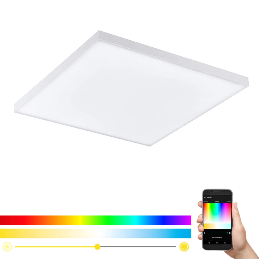 Eglo - Светодиодный потолочный RGB-светильник с регулированием яркости TURCONA-C LED/15W/230V + дистанционное управление