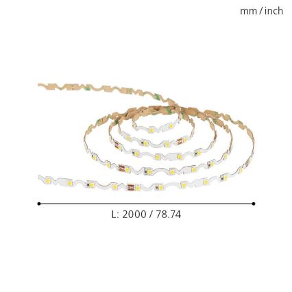 Eglo - Светодиодная лента LED/9,6 Вт/230 В/24 В 2 м