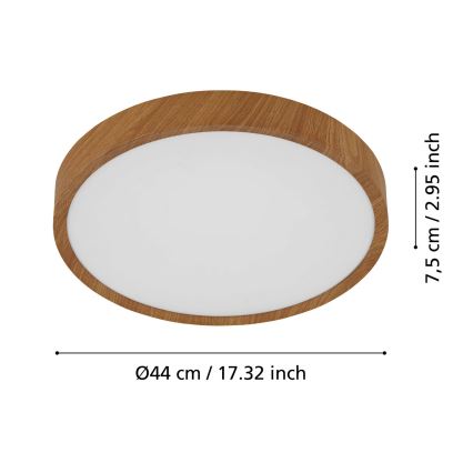 Eglo - Світлодіодний стельовий світильник LED/33,5W/230V