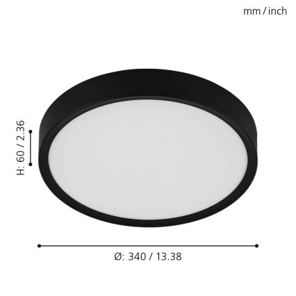 Eglo - Світлодіодний стельовий світильник LED/16,8W/230V