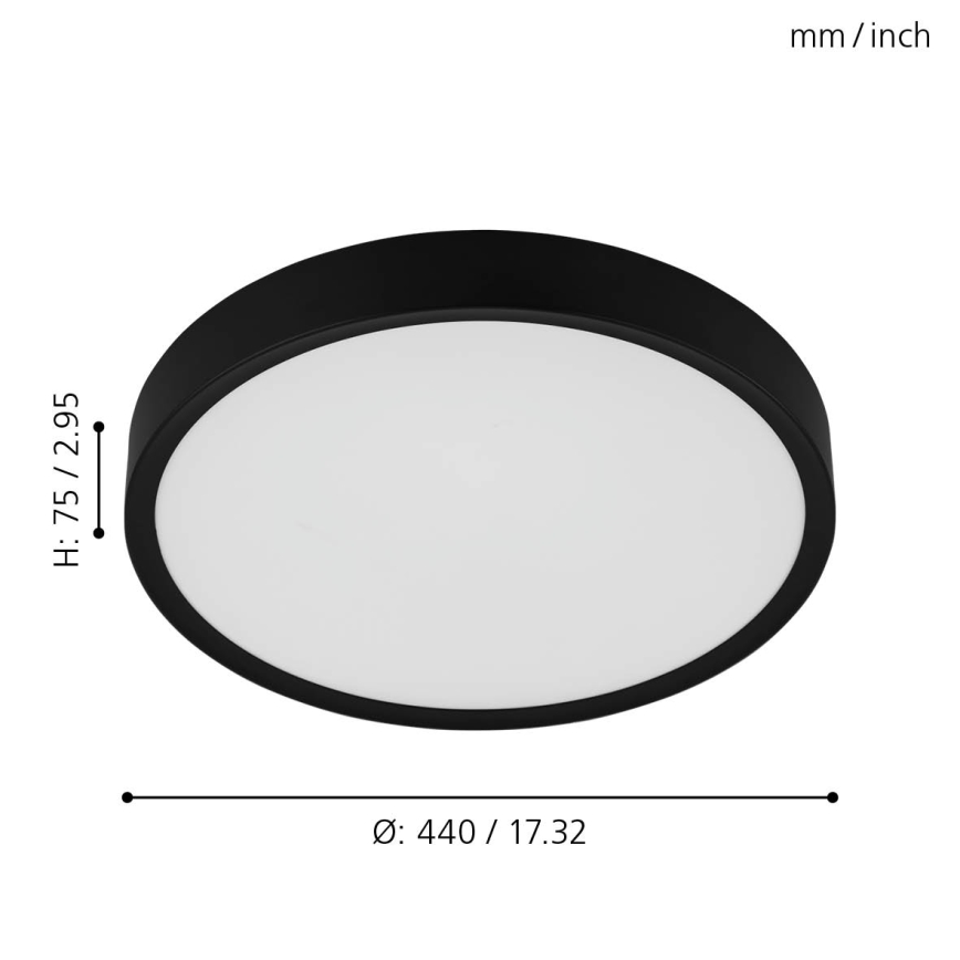 Eglo - Світлодіодний стельовий світильник LED/33,5W/230V