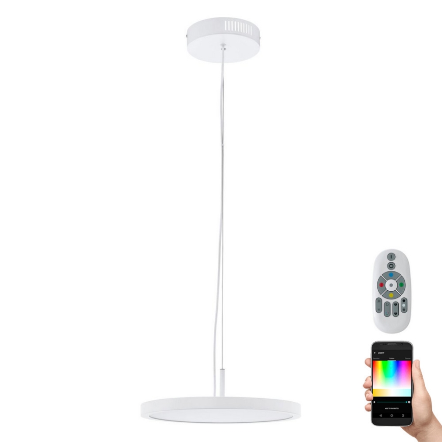 Eglo 98605 - Светодиодная диммируемая люстра RGB на тросе CERIGNOLA-C LED/21W/230V + дистанционное управление