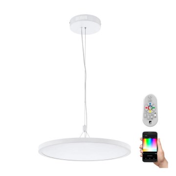 Eglo 98606 - Светодиодная диммируемая люстра RGB на тросе CERIGNOLA-C LED/32W/230V + дистанционное управление