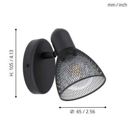 Eglo - Настінний точковий світильник 1xE14/28W/230V
