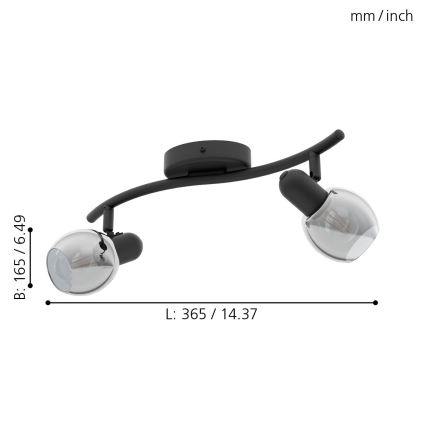 Eglo - Точковий світильник 2xE14/28W/230V