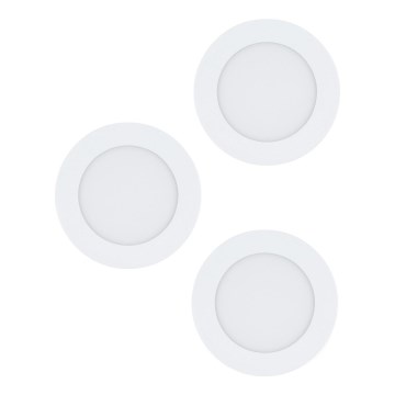 Eglo 98631 - набір із 3 вбудованих LED-стельових світильників FUEVA, LED/5W/230V, діаметр 12 см