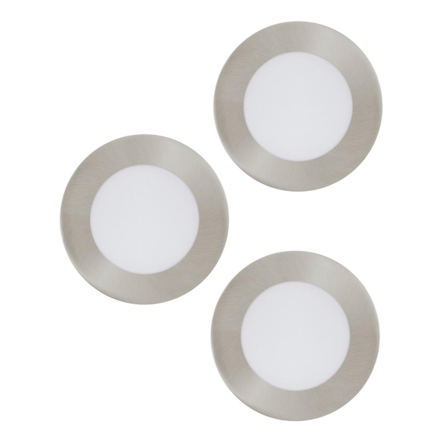 Eglo 98632 - НАБОР 3x Светодиодный встроенный светильник FUEVA 3xLED/5W/230V
