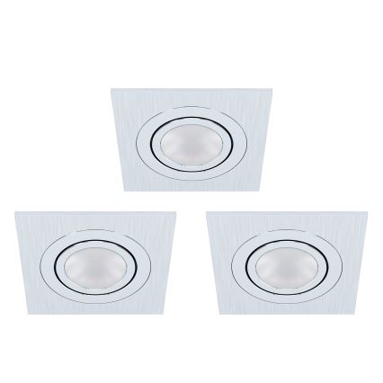 Eglo - Набор 3x светодиодных встраиваемых светильника AREITIO 3xGU10/5W/230V