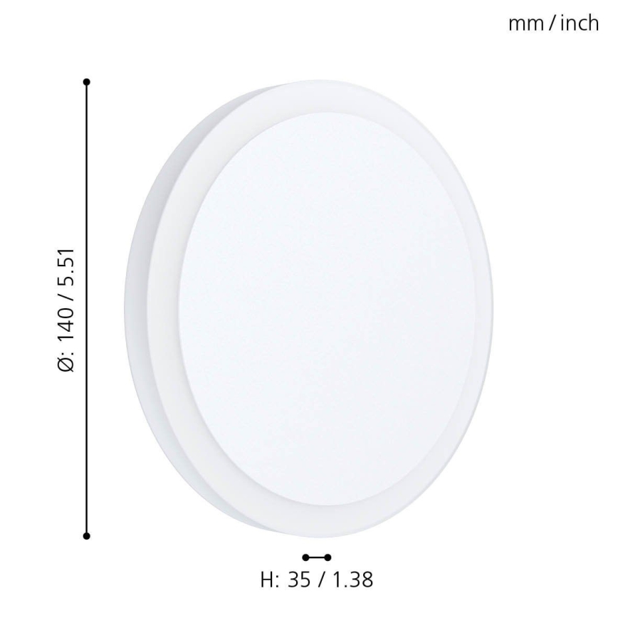 Eglo 98655 - Светодиодный потолочный светильник MONGODIO 1 LED/5,4W/230V