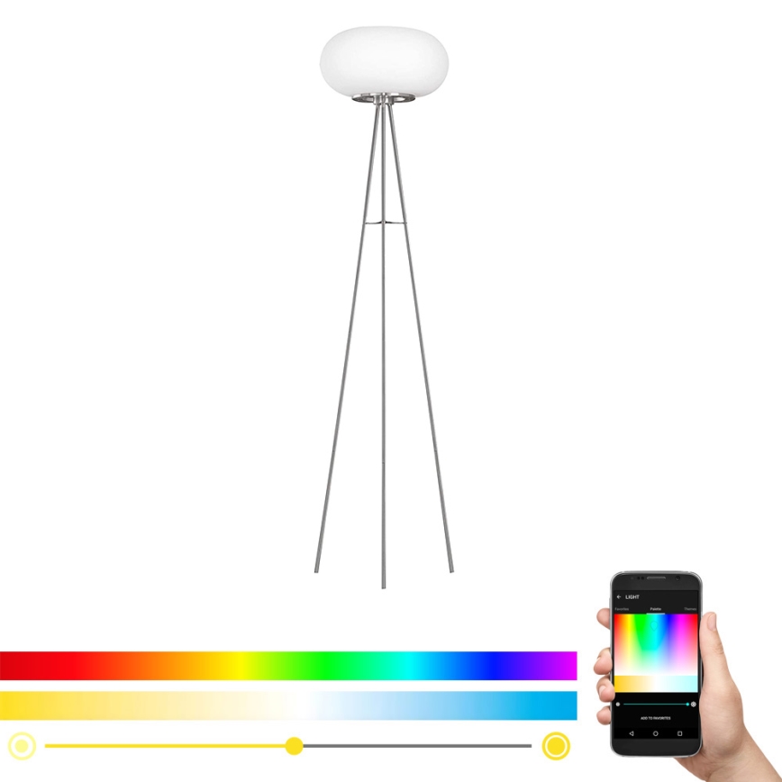 Eglo - Светодиодный RGB-торшер с регулированием яркости OPTICA-C LED/17W/230V диаметр 56 см
