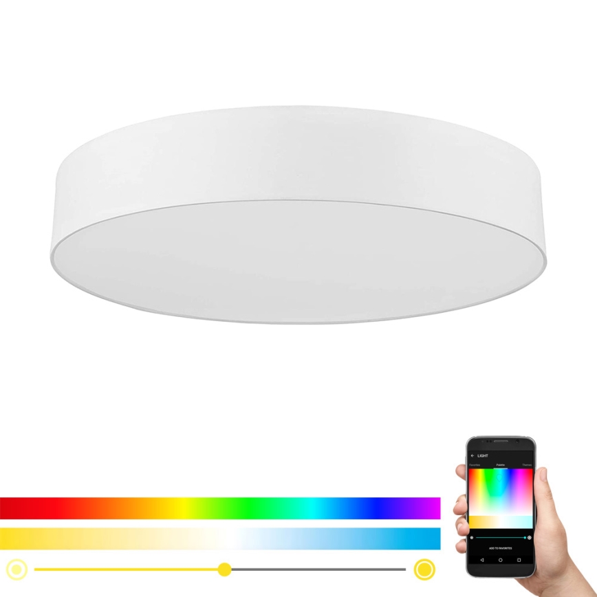 Eglo - LED RGB Стельовий світильник з регулюванням яскравості ROMAO-C LED/42W/230V + пульт дистанційного керування