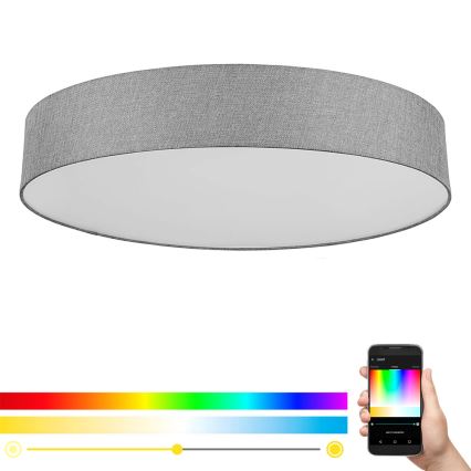 Eglo - Светодиодный потолочный RGB-светильник с регулированием яркости ROMAO-C LED/42W/230V + пульт ДУ