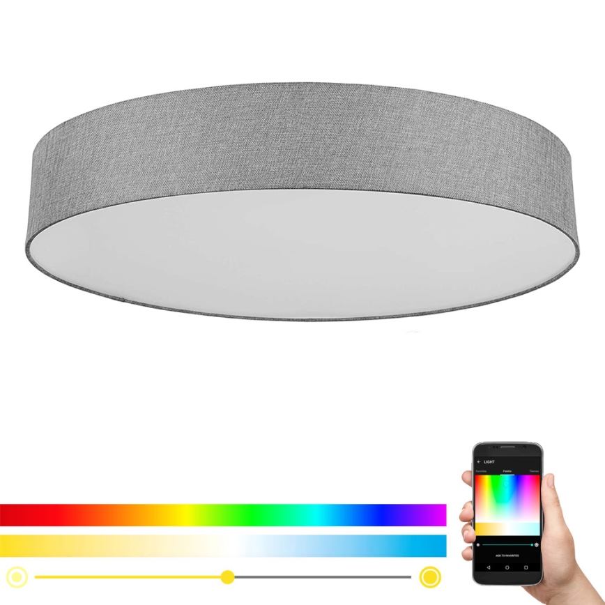Eglo - Светодиодный потолочный RGB-светильник с регулированием яркости ROMAO-C LED/42W/230V + пульт ДУ