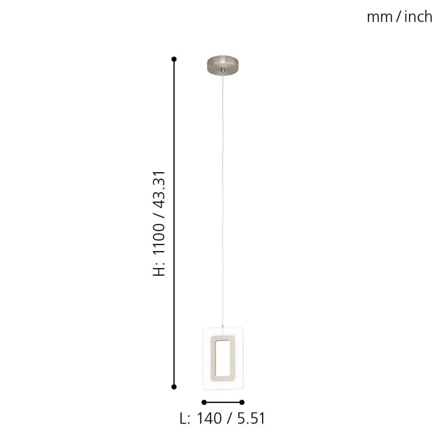 Eglo - LED Люстра на мотузці LED/5,4W/230V