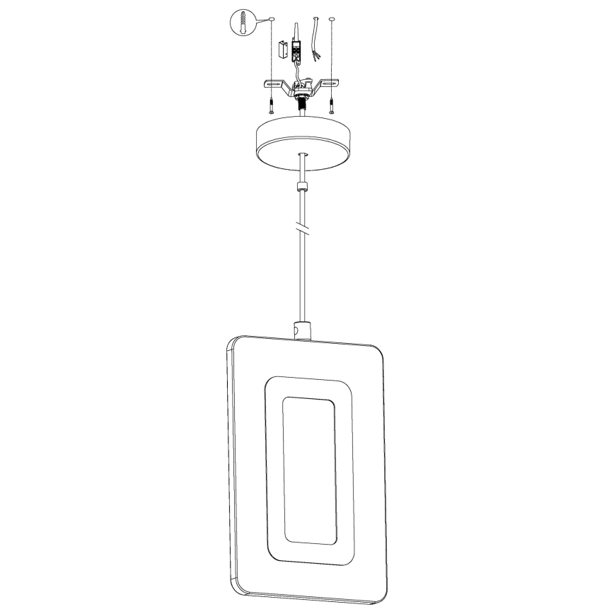 Eglo - LED Люстра на мотузці LED/5,4W/230V