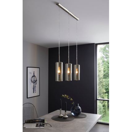 Eglo 98697 - Люстра на тросе SELVINO 3xE27/15W/230V