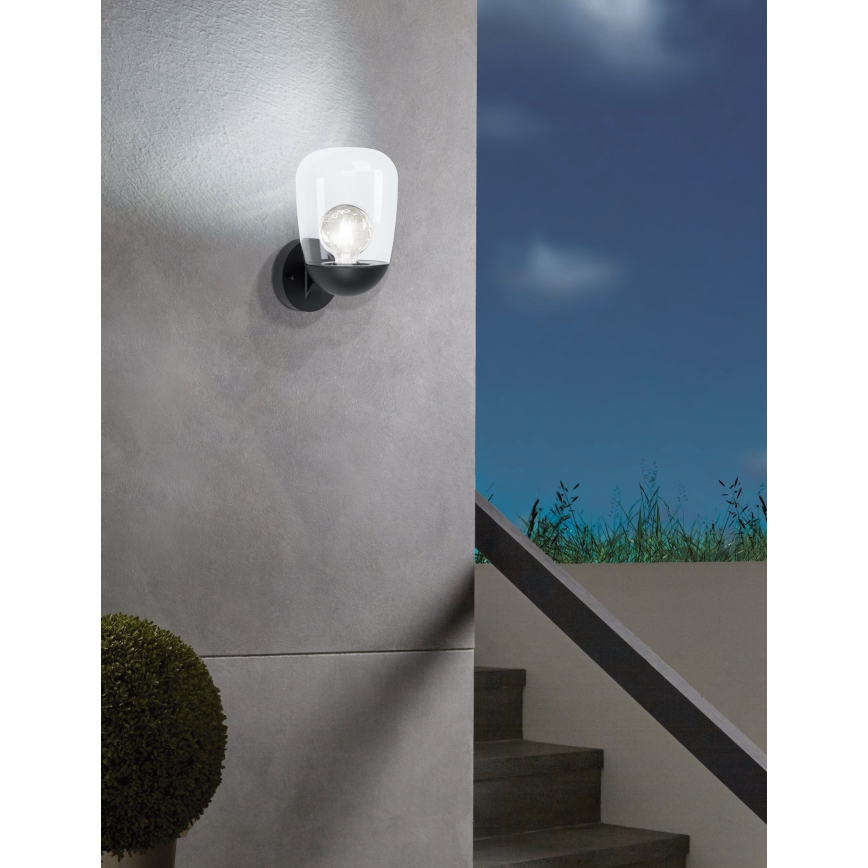 Eglo - Вуличний настінний світильник 1xE27/60W/230V IP44