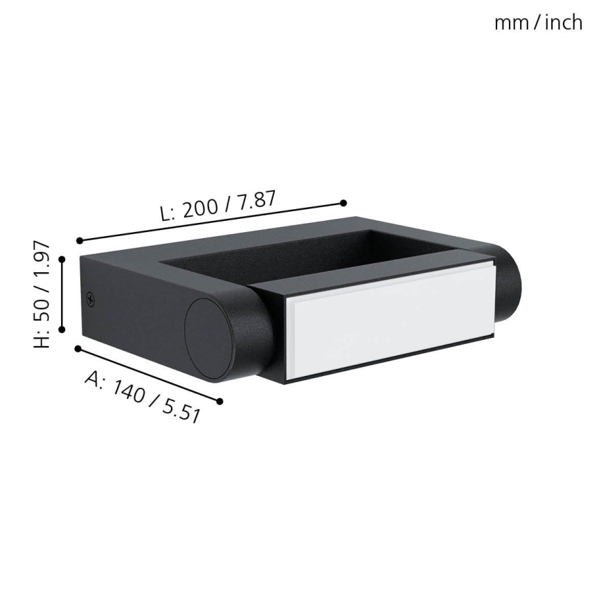 Eglo 98707 - Светодиодный уличный настенный светильник BRIANZA LED/4,8W/230V IP44
