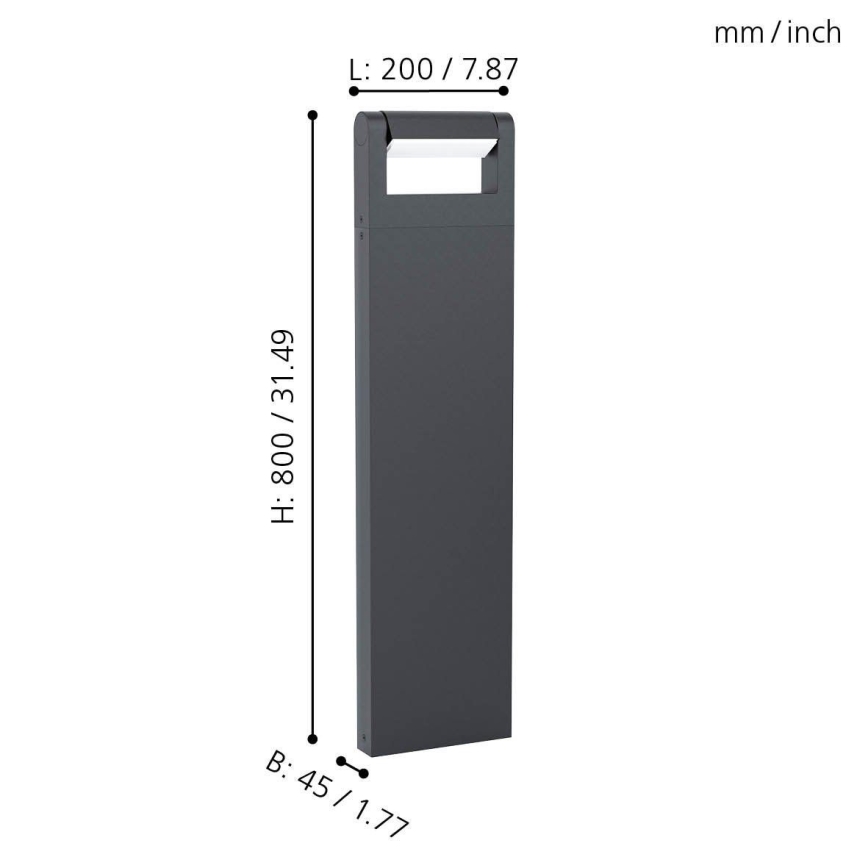 Eglo - Вулична світлодіодна лампа LED/4,8W/230V IP44