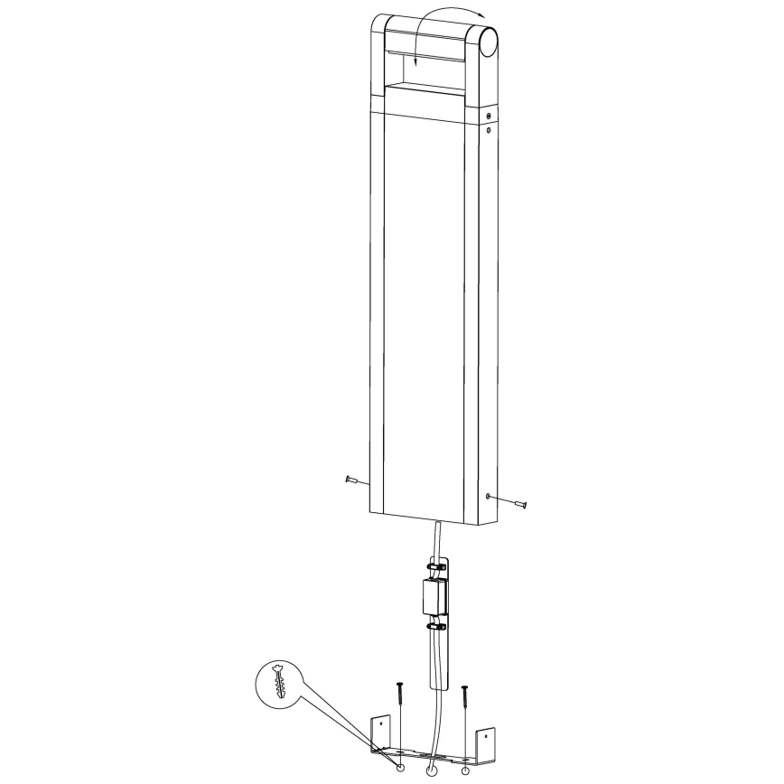 Eglo - Вулична світлодіодна лампа LED/4,8W/230V IP44