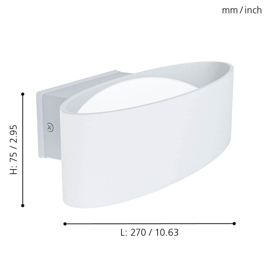 Eglo - Вуличний світлодіодний настінний світильник LED/10W/230V IP44