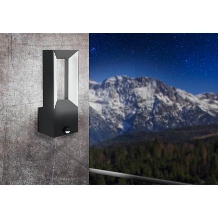 Eglo - LED Вуличний світильник з датчиком 2xLED/5W/230V IP44