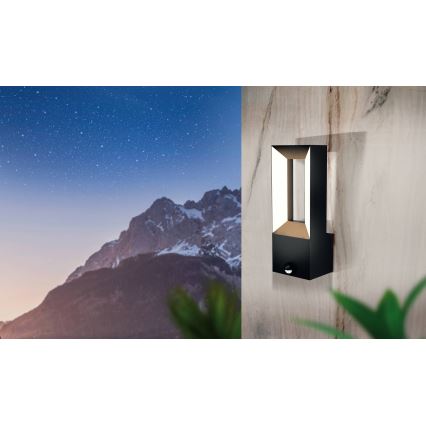 Eglo - Светодиодный уличный светильник с датчиком 2xLED/5W/230V IP44