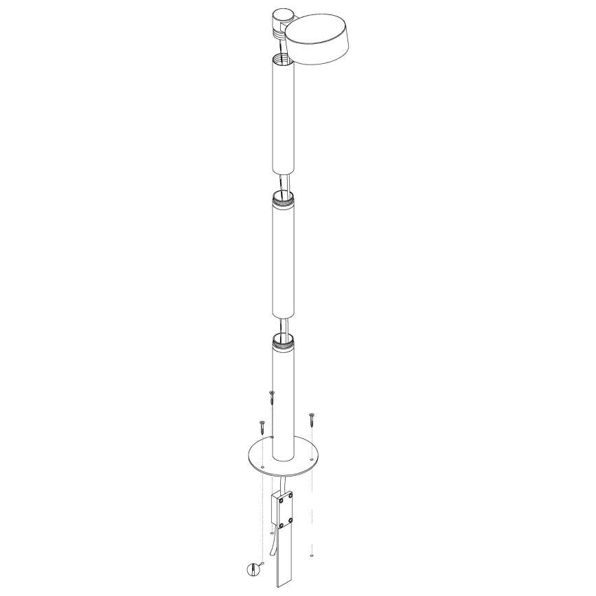 Eglo - Вулична світлодіодна лампа LED/6W/230V IP44