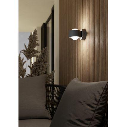 Eglo - Вуличний світлодіодний настінний світильник 2xLED/2W/230V IP44