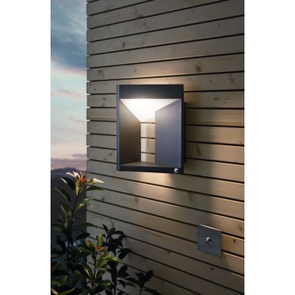 Eglo - Вуличний світлодіодний настінний світильник LED/10W/230V IP54