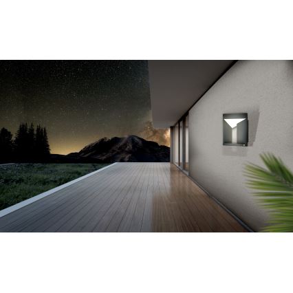Eglo - Вуличний світлодіодний настінний світильник LED/10W/230V IP54