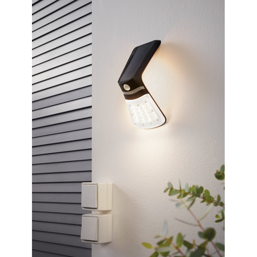 Eglo - Светильник на солнечной батарее с датчиком LED/2W/3,7V IP44