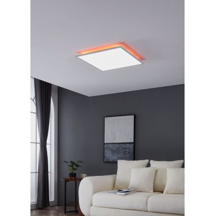 Eglo - Стельовий RGBW-світильник з регулюванням яскравості LED/32,5W/230V 2700-6500K 60x60 см + пульт дистанційного керування