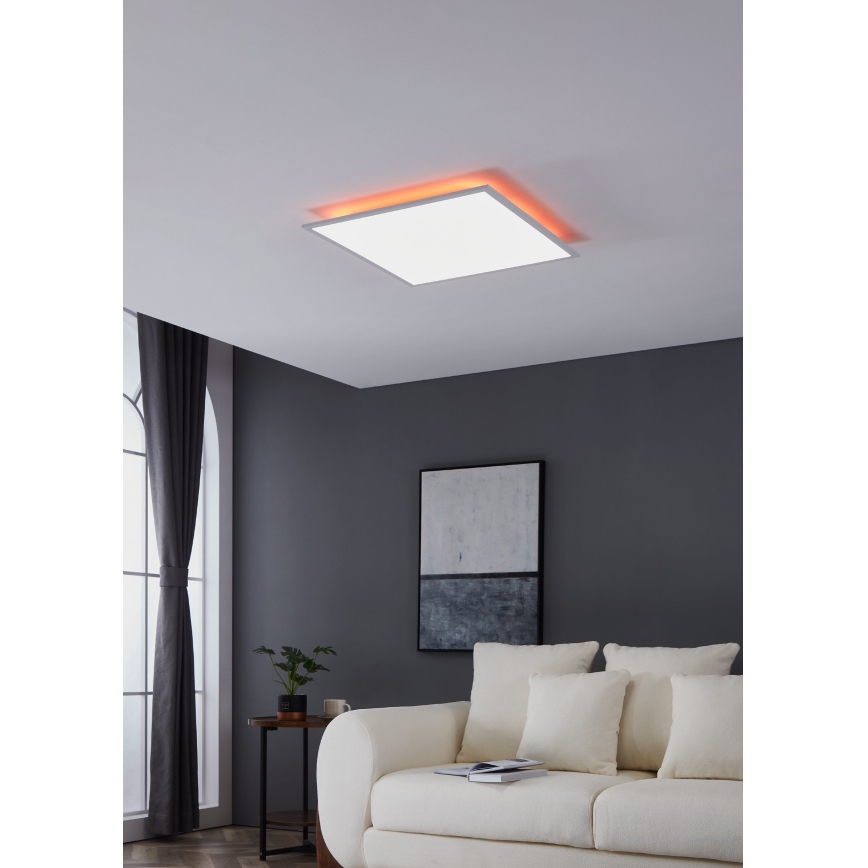 Eglo - Стельовий RGBW-світильник з регулюванням яскравості LED/32,5W/230V 2700-6500K 60x60 см + пульт дистанційного керування