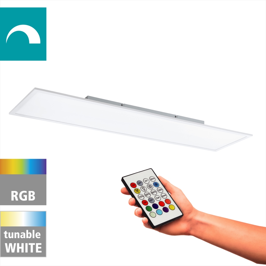 Eglo - Потолочный RGBW-светильник с регулированием яркости LED/32,5W/230V 2700-6500K 120x30 cm + дистанционное управление