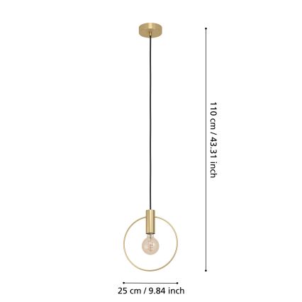 Eglo - Люстра на мотузці 1xE27/40W/230V