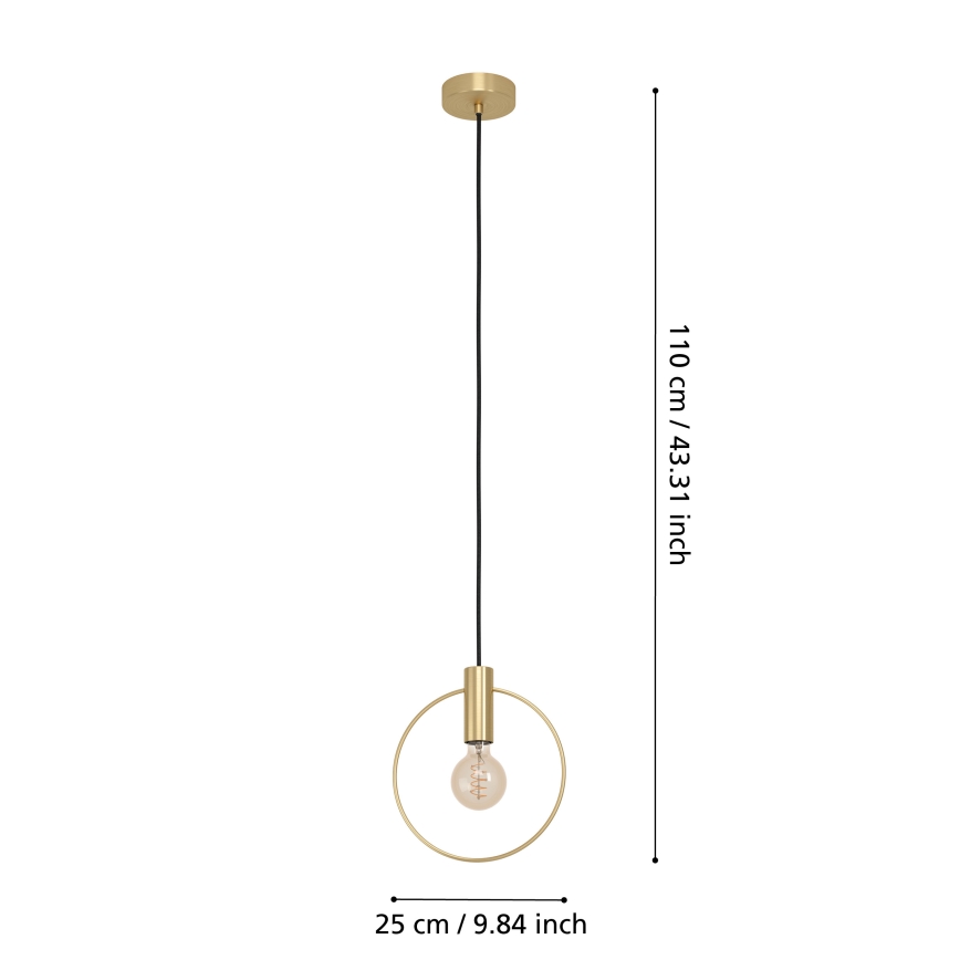Eglo - Люстра на мотузці 1xE27/40W/230V