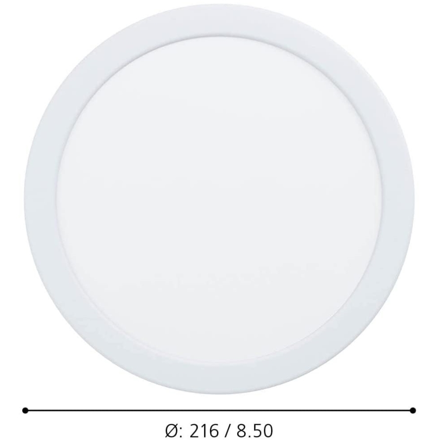 Eglo - Светильник для ванной с LED-подсветкой, диммируемый, встраиваемый, LED/16,5 Вт/230 В IP44 ZigBee