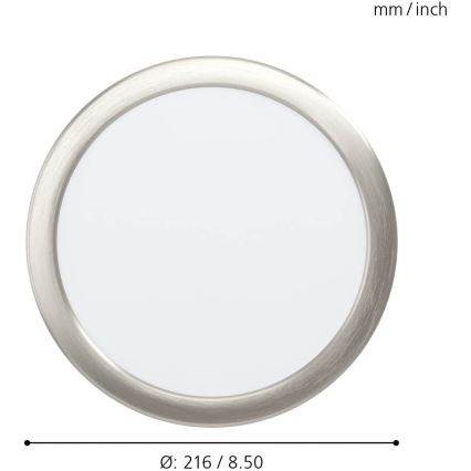 Eglo - Светодиодный диммируемый светильник для ванной комнаты LED/16,5W/230V IP44 ZigBee