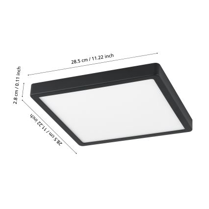 Eglo - Светодиодный диммируемый светильник для ванной комнаты LED/19,5W/230V IP44 ZigBee