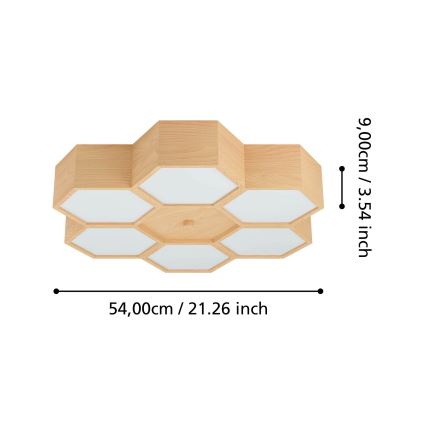 Eglo - Потолочный светильник 6xE27/9W/230V