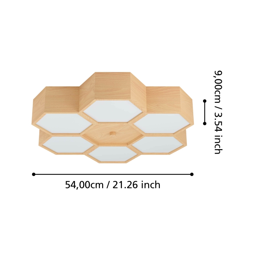 Eglo - Потолочный светильник 6xE27/9W/230V