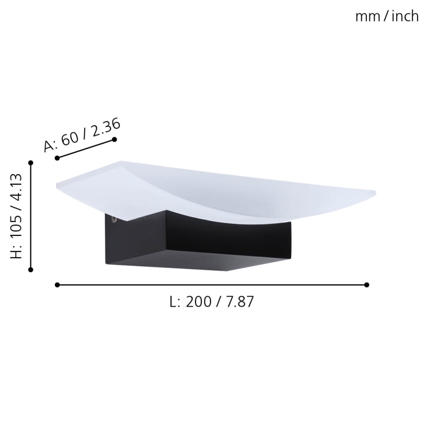 Eglo - Настінний LED світильник LED/5,6W/230V