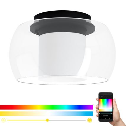 Eglo - Светодиодный потолочный RGB-светильник с регулированием яркости BRIAGLIA-C LED/24,8W/230V
