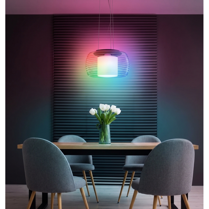Eglo - Светодиодная подвесная RGB-люстра с регулированием яркости BRIAGLIA-C LED/24,8W/230V