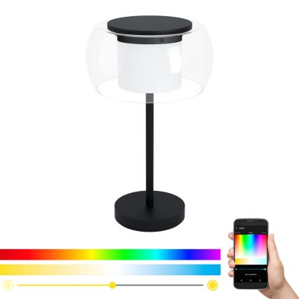 Eglo - LED RGB Димерна настільна лампа BRIAGLIA-C LED/15W/230V